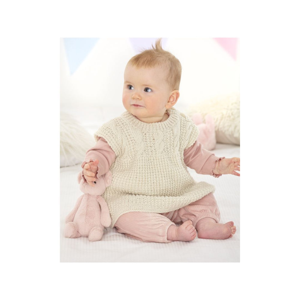 King Cole Baby Top DK Knitting Pattern 6328