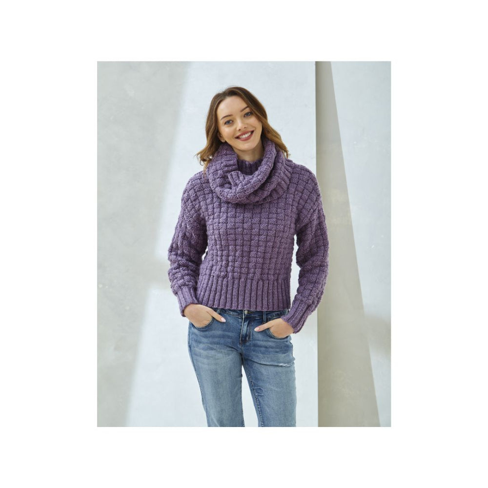 King Cole Chunky Sweater and Cowl Knitting Pattern 6503