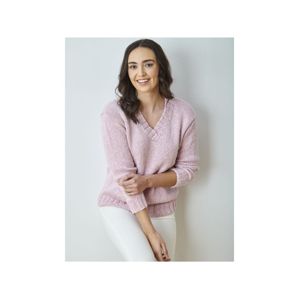 King Cole Easy Knit Chunky Sweater Knitting Pattern 6379