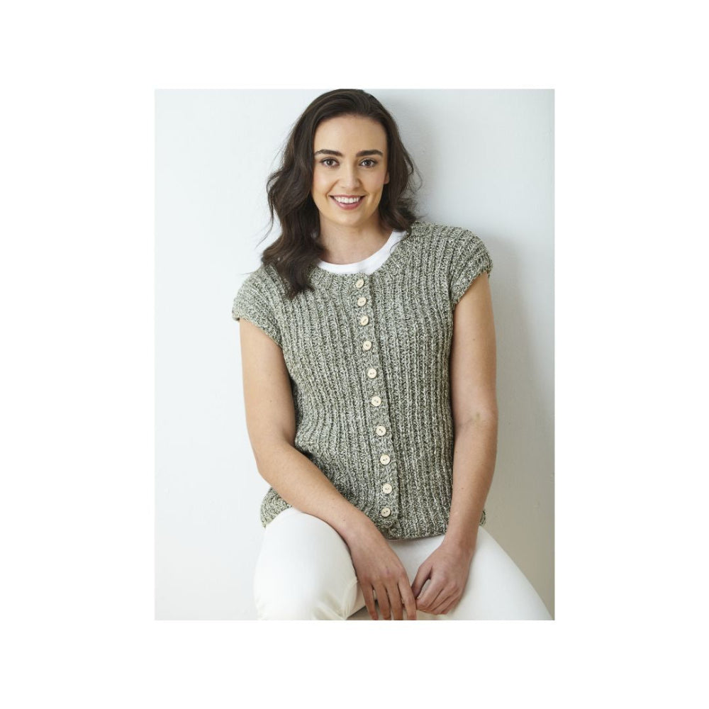 King Cole Chunky Waistcoat Knitting Pattern 6377