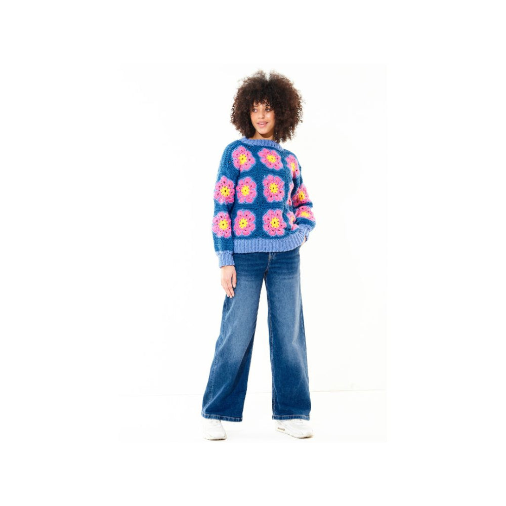 King Cole Crochet Chunky Sweater Pattern 6489