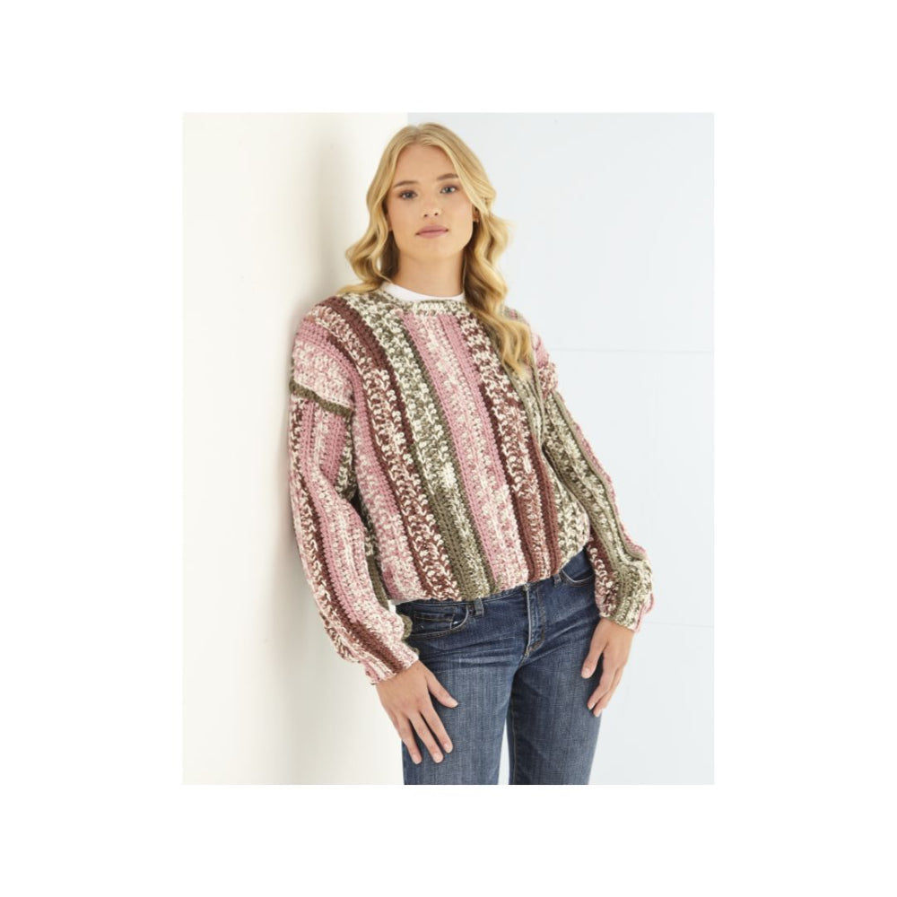King Cole Crochet Chunky Sweater Pattern 6590