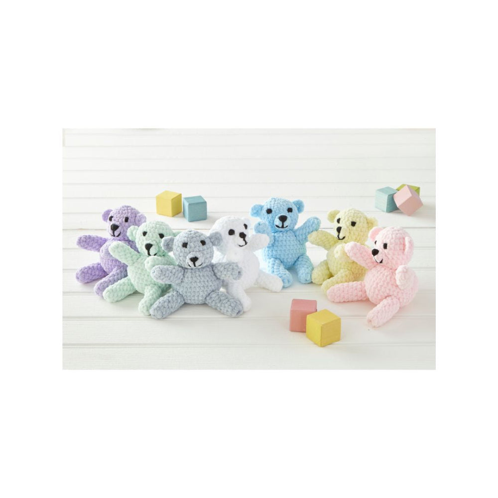 King Cole Teddy Bear Draught Excluder Crochet Pattern 9098