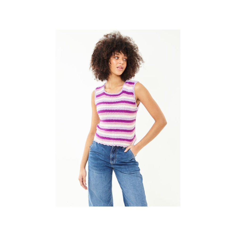 King Cole Crochet Sleeveless Top Pattern 6500