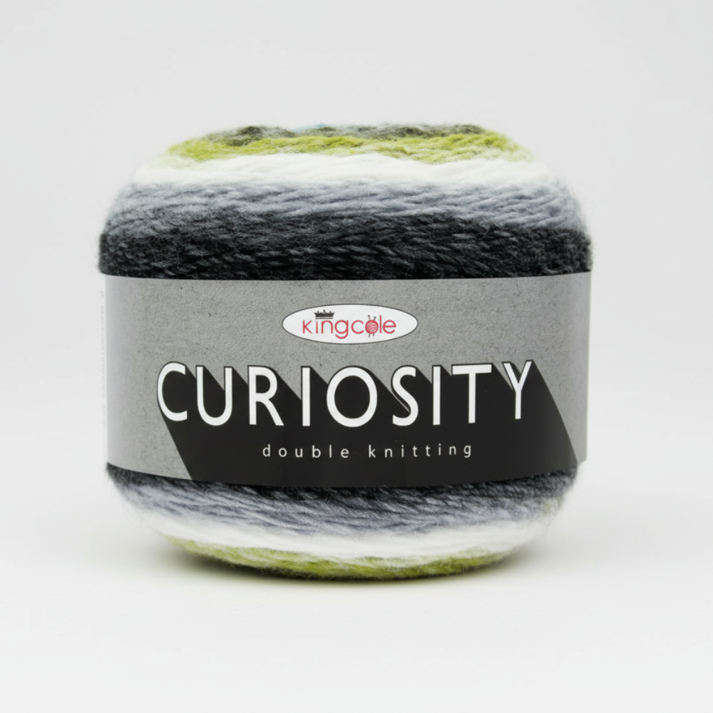 King Cole Curiosity DK Yarn - Self Striping Yarn Cake