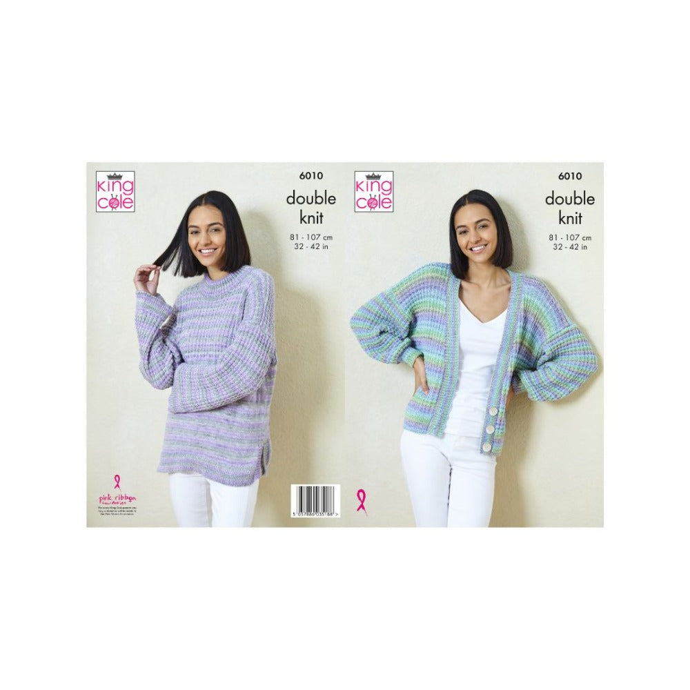 King Cole DK Knitting Pattern 6010