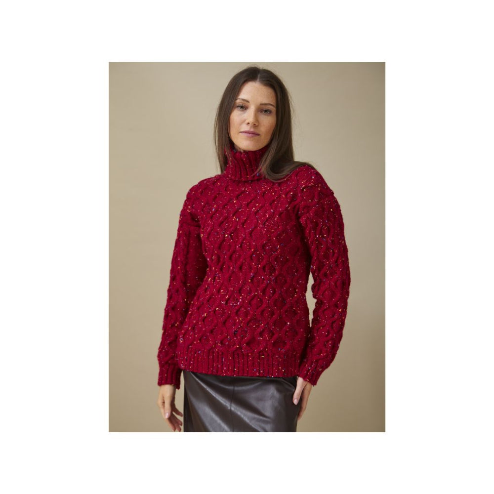 King Cole Polo Neck Sweater Pattern 6284