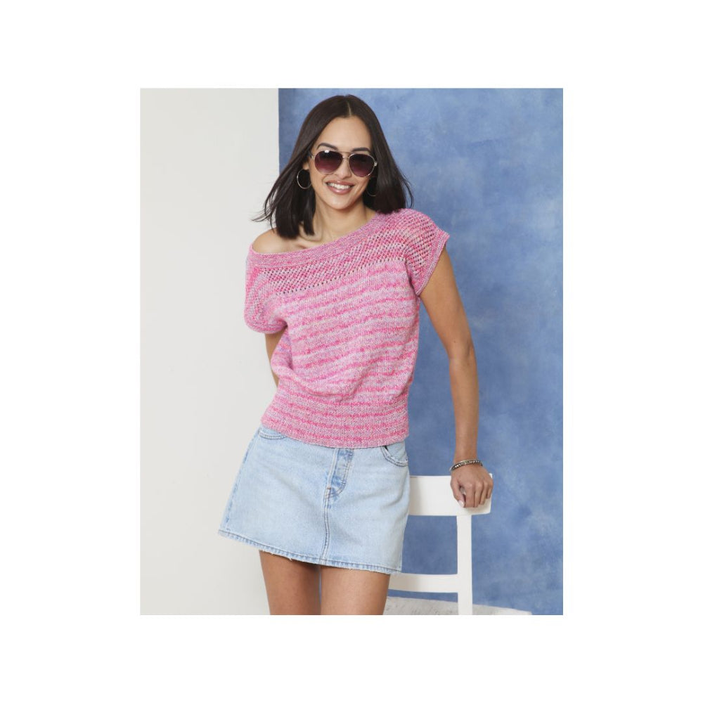 King Cole Summer Top Knitting Pattern 6354