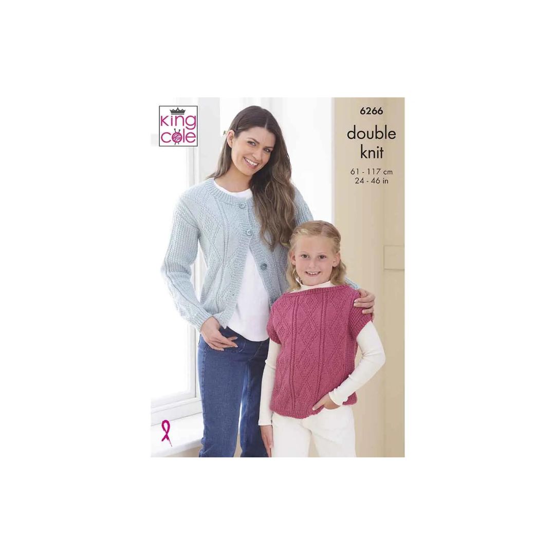 King Cole DK Knitting Pattern 6266