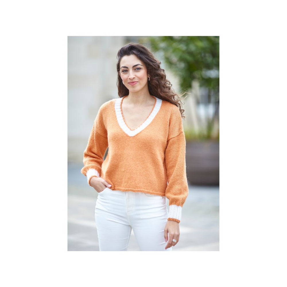 King Cole DK Sweater Knitting Pattern 6454