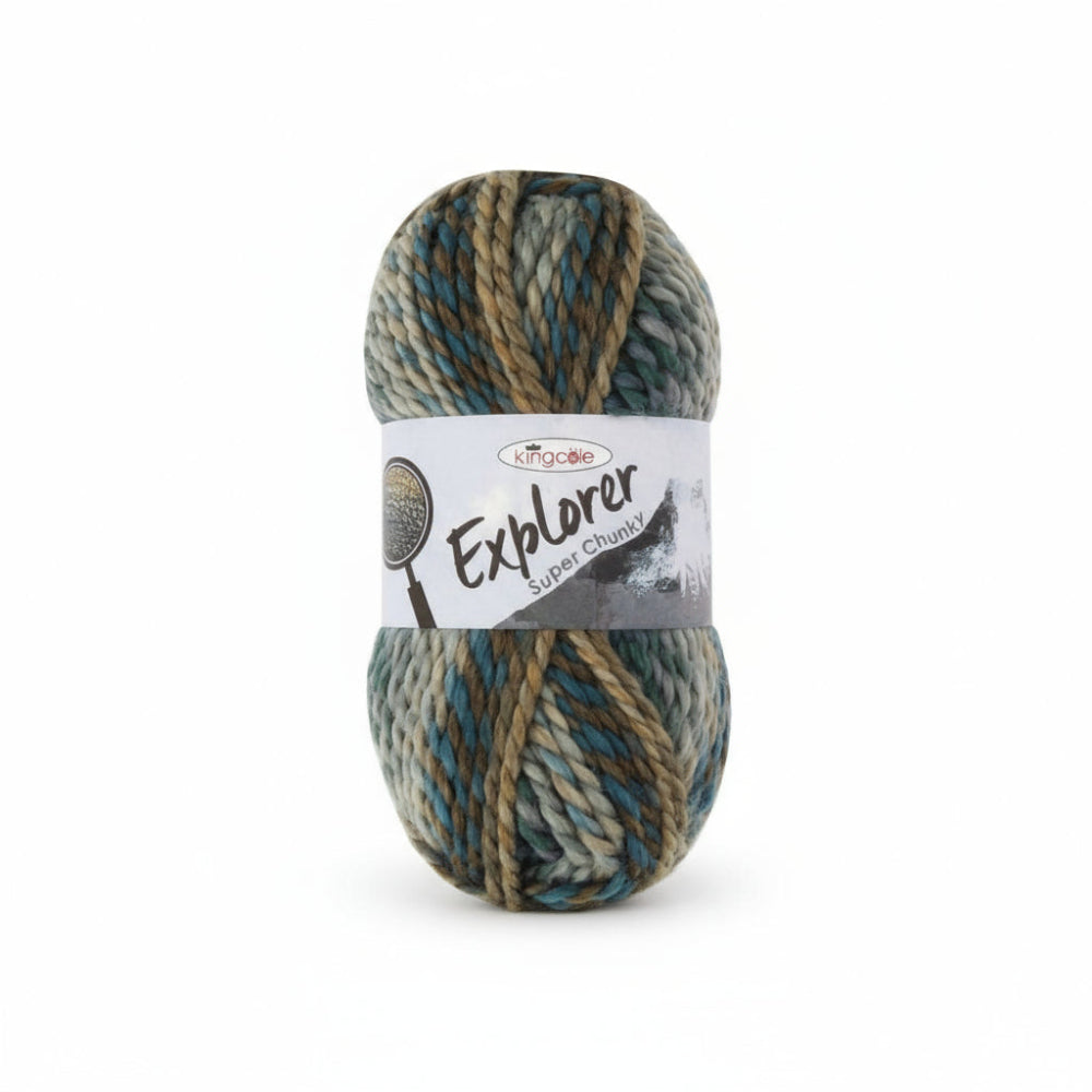King Cole Explorer Super Chunky Yarn - Bright, Colourful Yarn