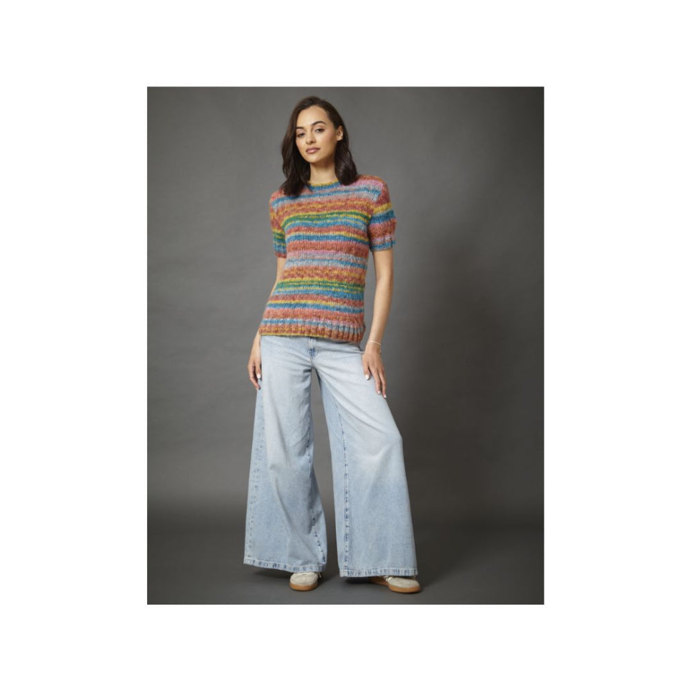 King Cole Flair Sweater Knitting Pattern 6381