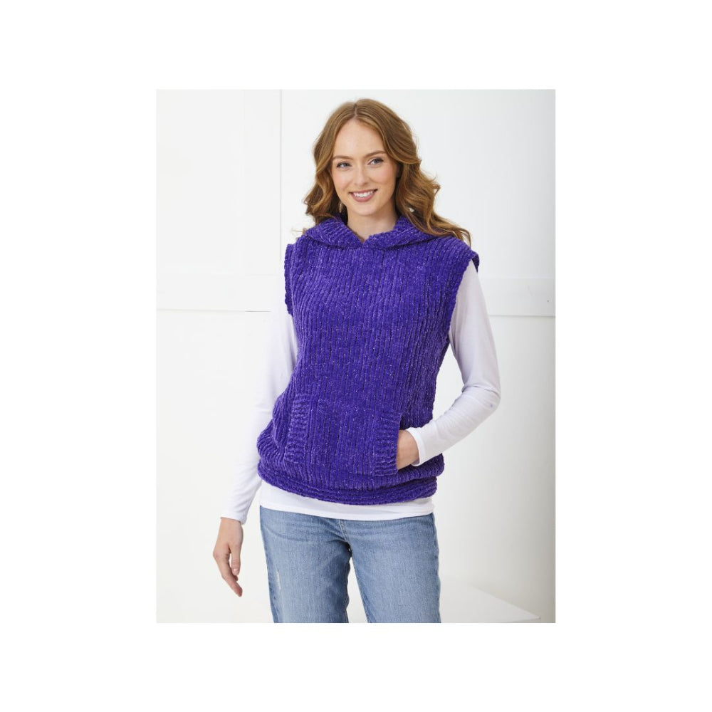 King Cole Hooded Top Knitting Pattern 6393