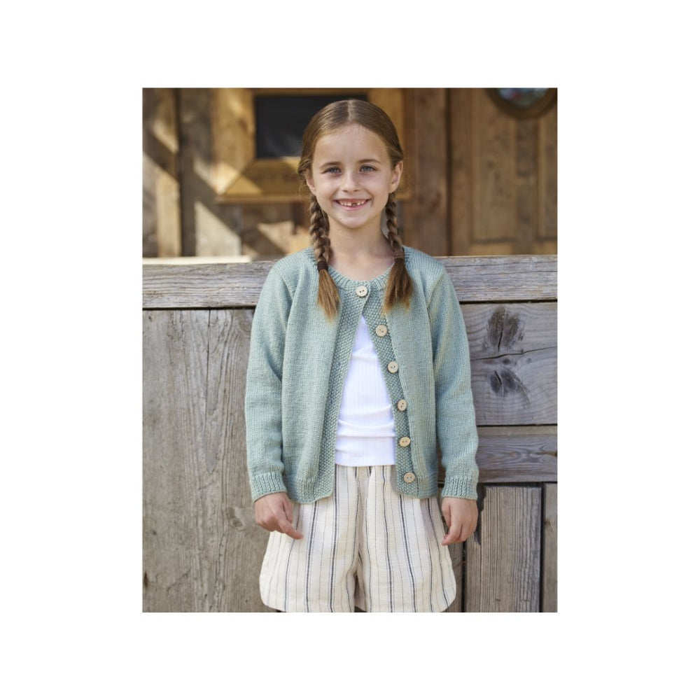 King Cole Kids 4 Ply Cardigan Knitting Pattern 6434