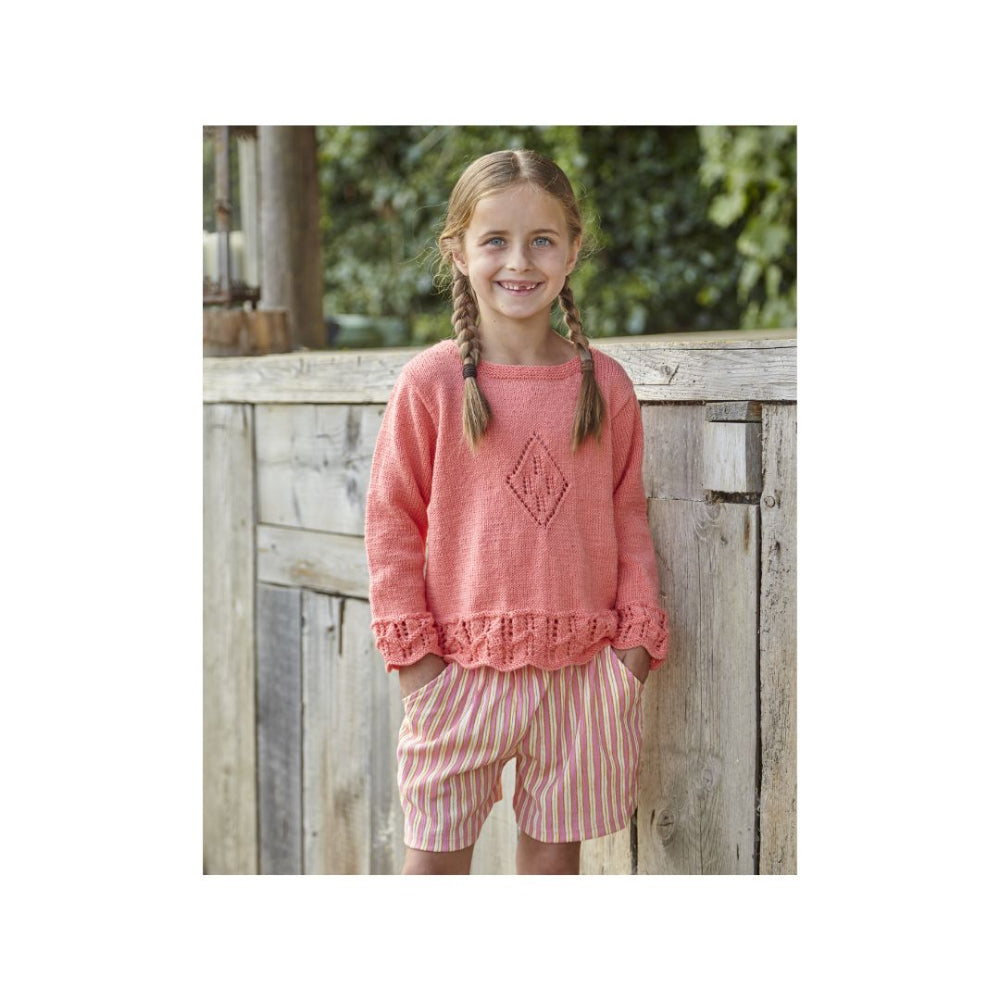 King Cole Kids 4 Ply Sweater Knitting Pattern 6434