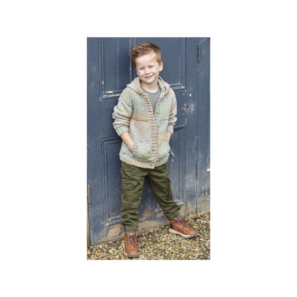 King Cole Kids Aran Cardigan Knitting Pattern 6222