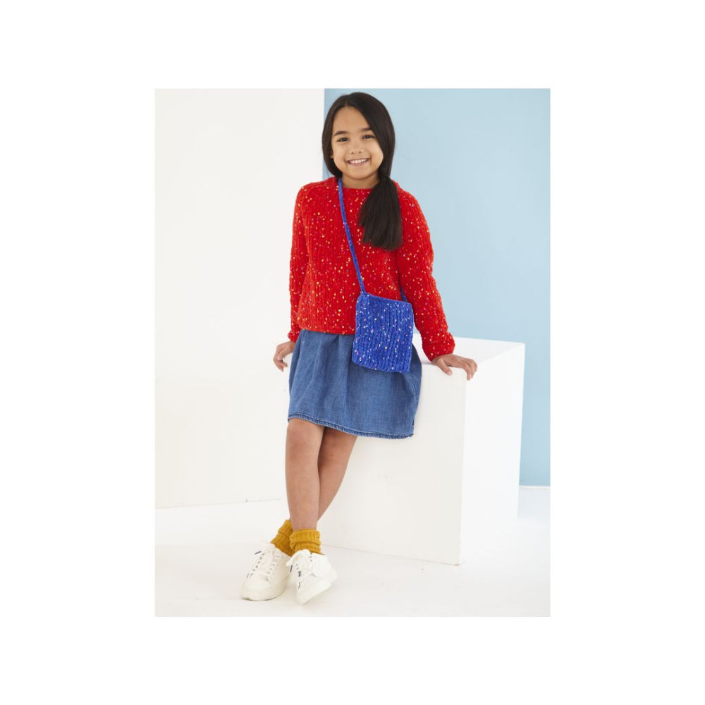 King Cole Kids Chunky Sweater Knitting Pattern 6252