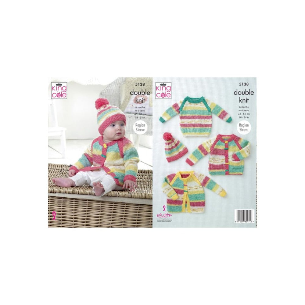 King Cole Kids DK Knitting Pattern 5138