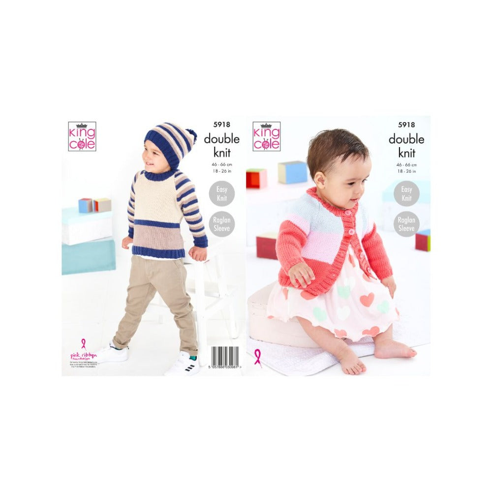 King Cole Kids DK Knitting Pattern 5918
