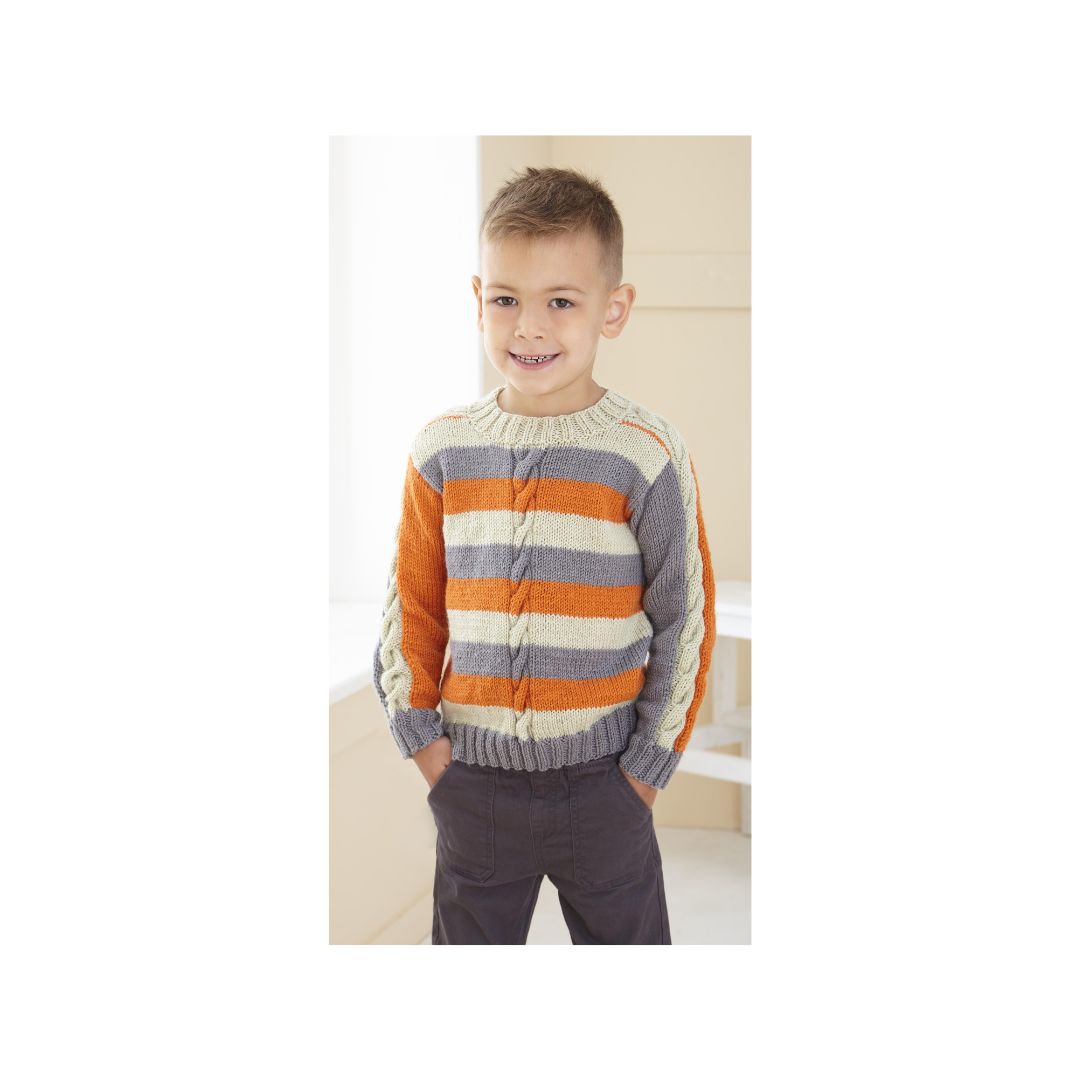 King Cole Kids DK Sweater Pattern 6261