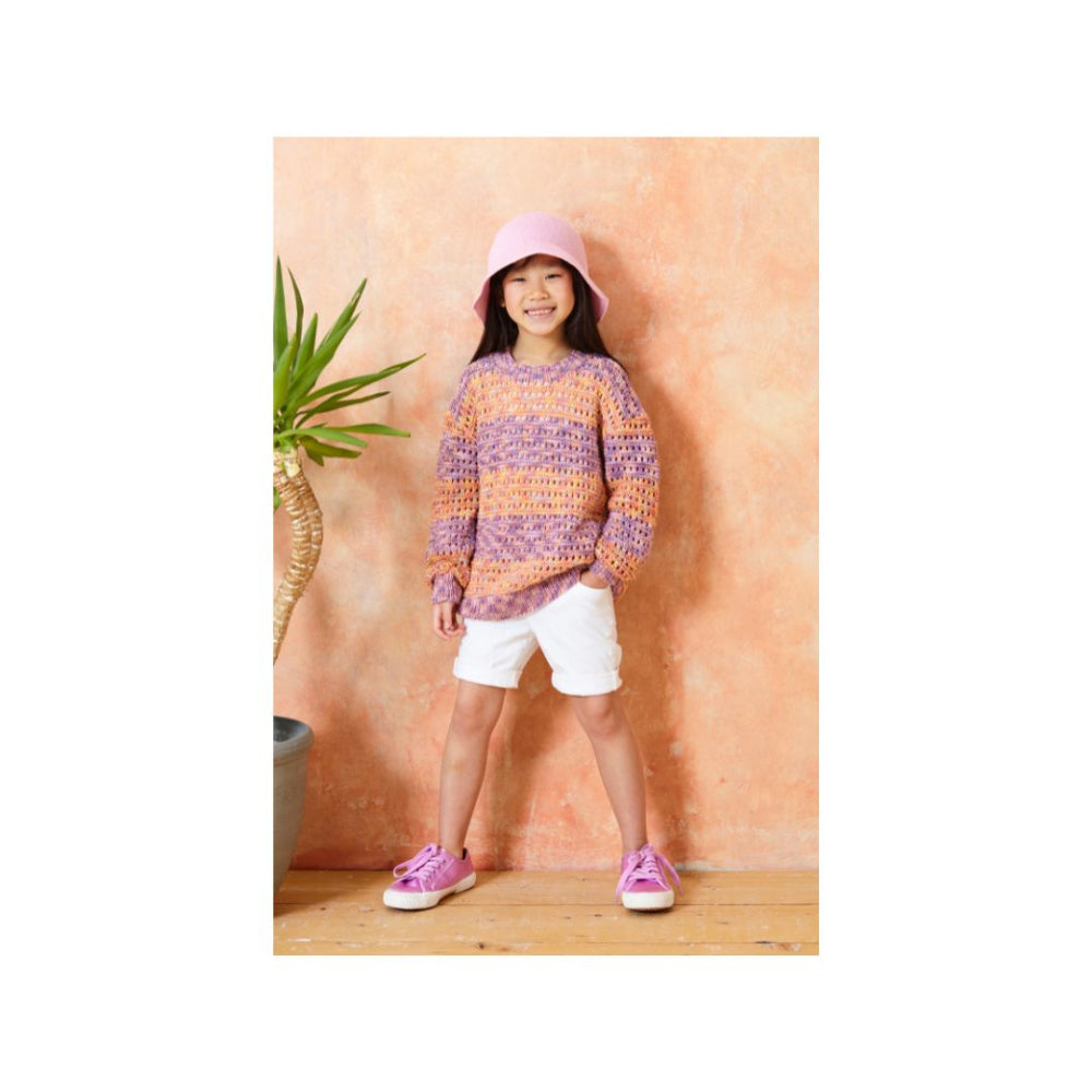 King Cole Kids Sweater Knitting Pattern 6298