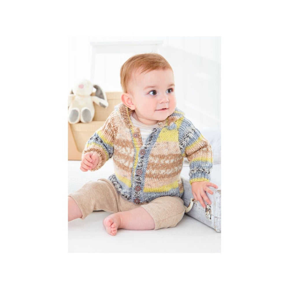 King Cole Kids Jacket with Hood Knitting Pattern 6463