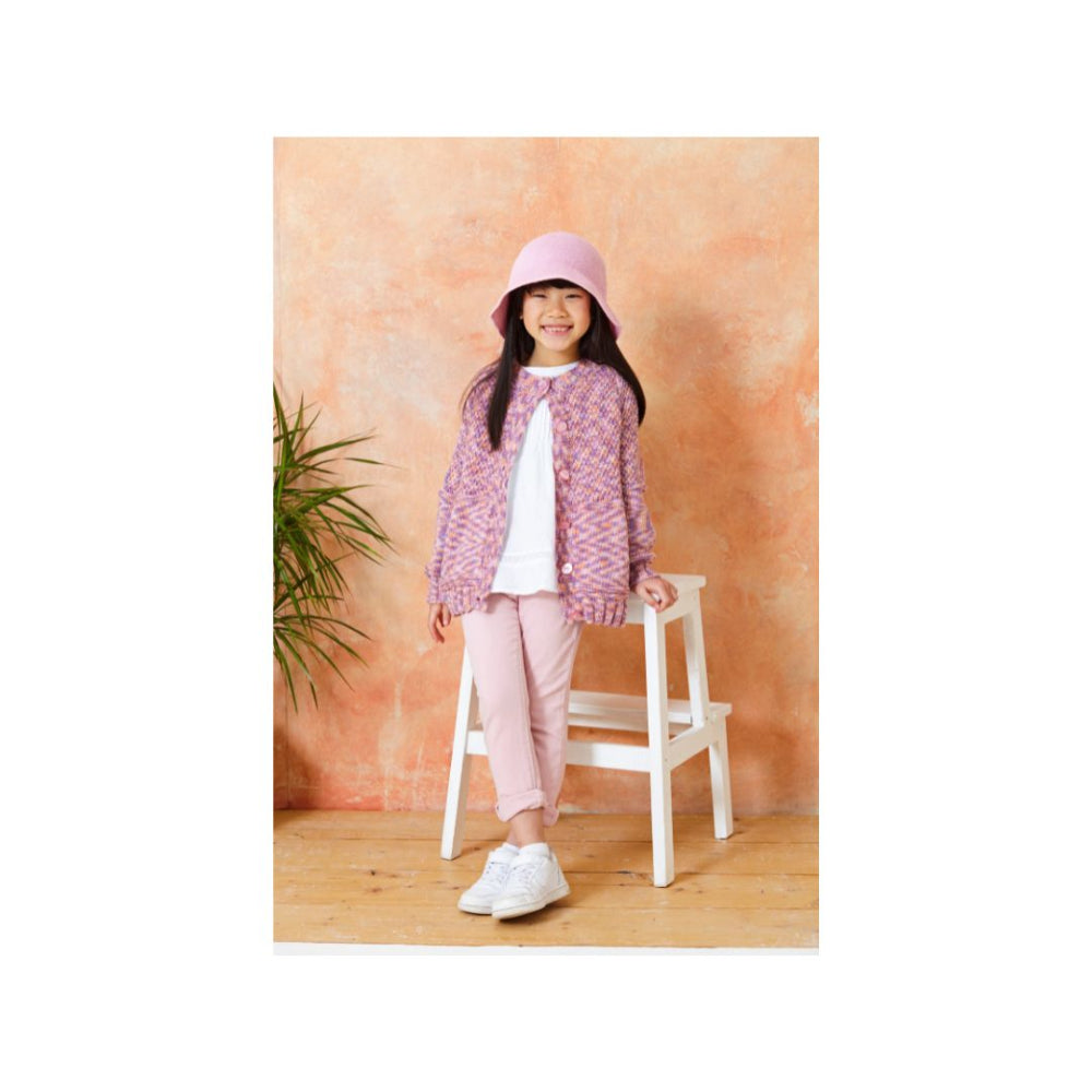 King Cole Kids Cardigan Knitting Pattern 6299