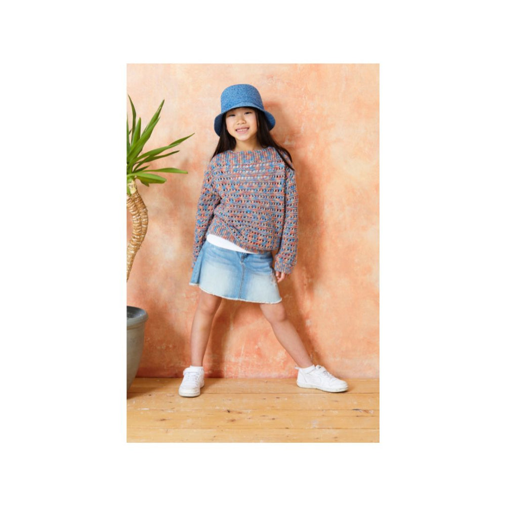 King Cole Kids Double Knit Sweater Pattern 6298