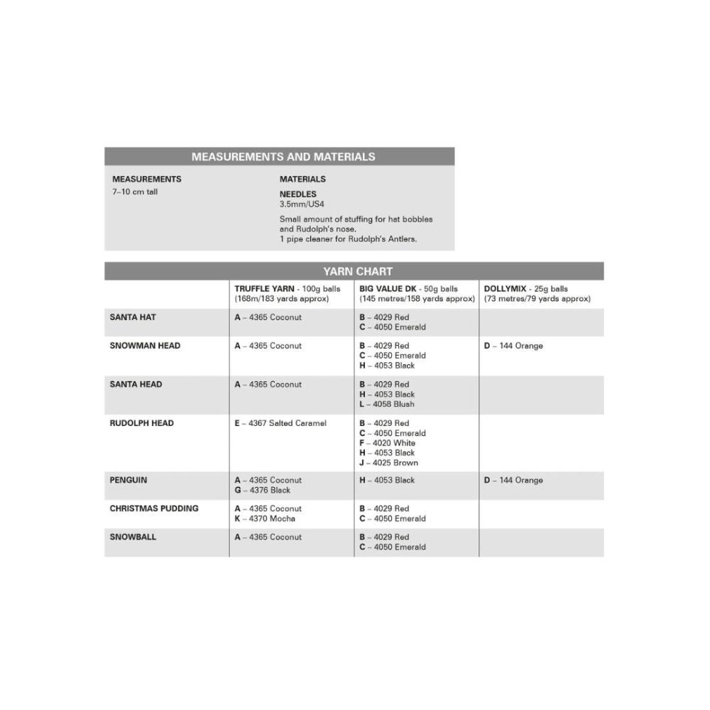 King Cole Knitting Pattern 9196 Yarn Quantities