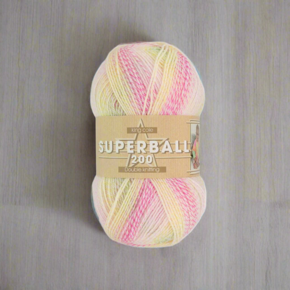 King Cole Melody Superball Self Striping Baby Yarn