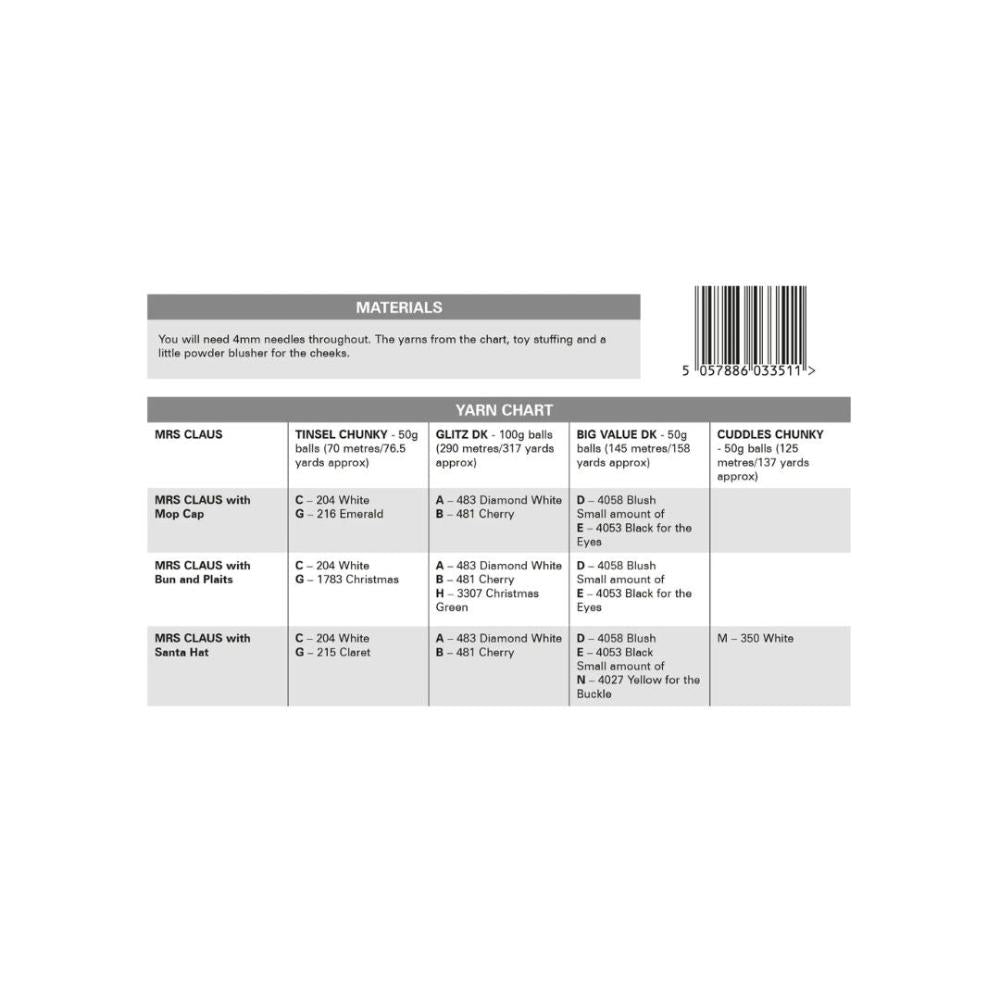 King Cole Toy Knitting Pattern 9170 Yarn Quantities