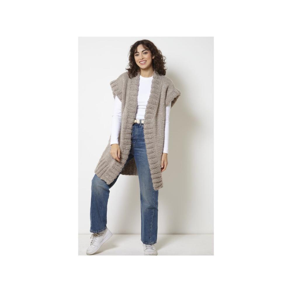 King Cole Super Chunky Waistcoat Knitting Pattern 6273