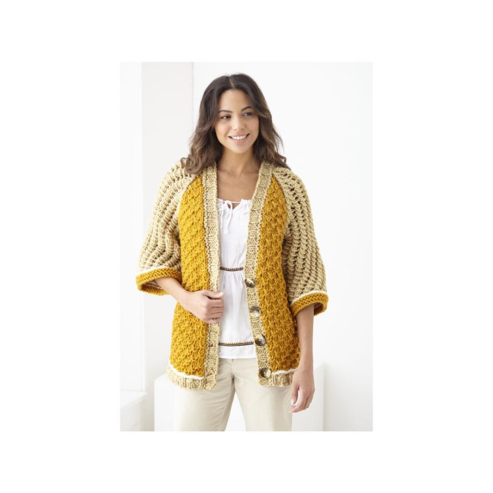 King Cole Super Chunky Cardigan Pattern 6219