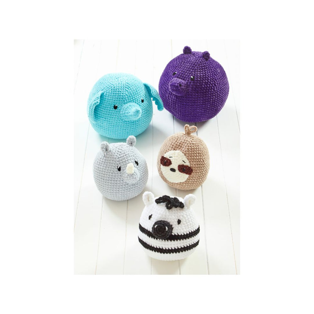 King Cole Wildlife Squishies Crochet Pattern 9205