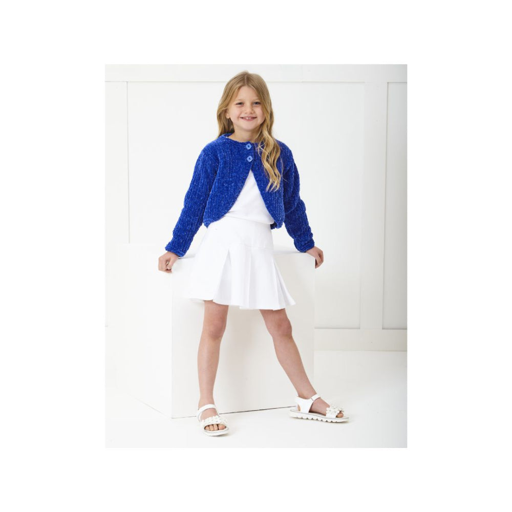 King Cole Kids Chunky Bolero Knitting Pattern 6390