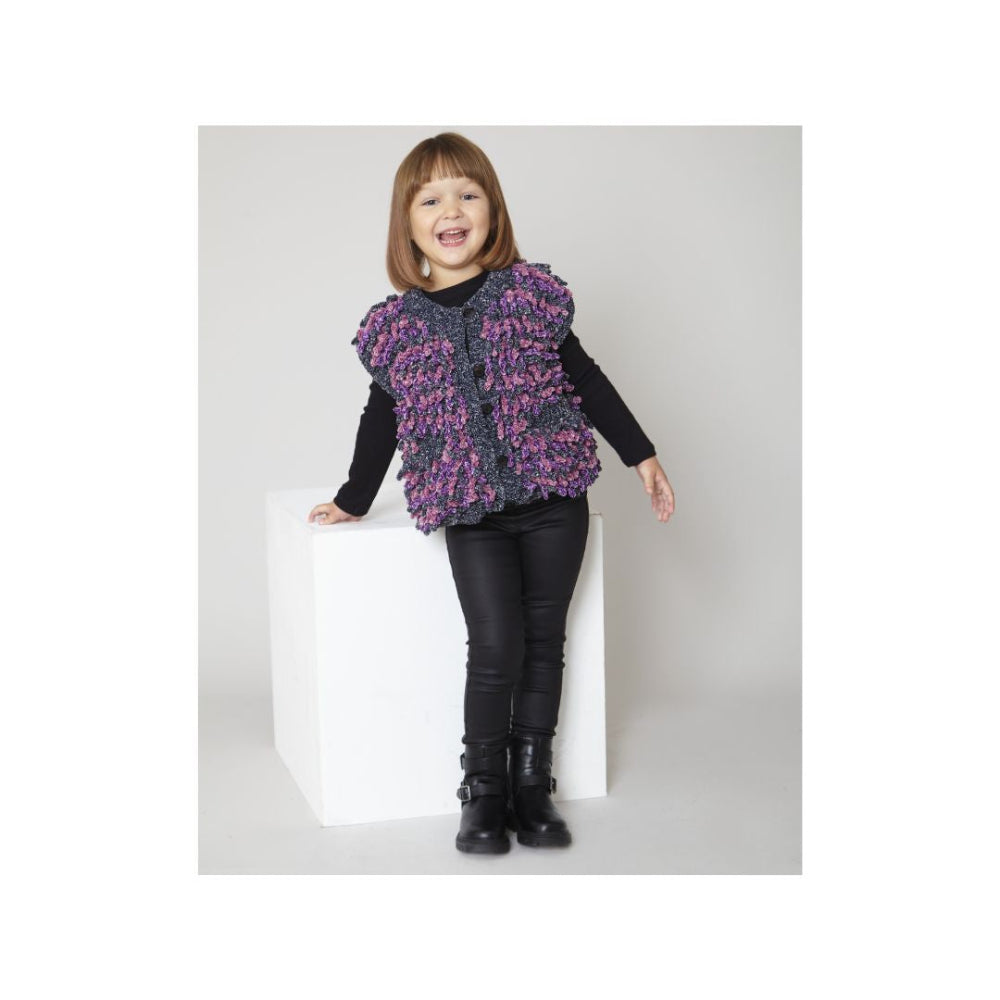King Cole Kids Chunky Gilet Knitting Pattern 6312