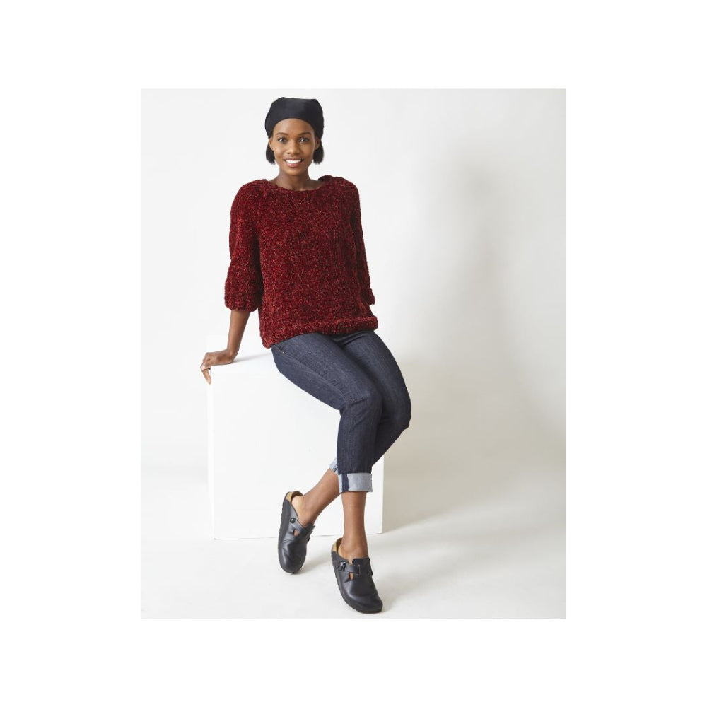 King Cole Yummy Tweed Sweater Knitting Pattern 6316