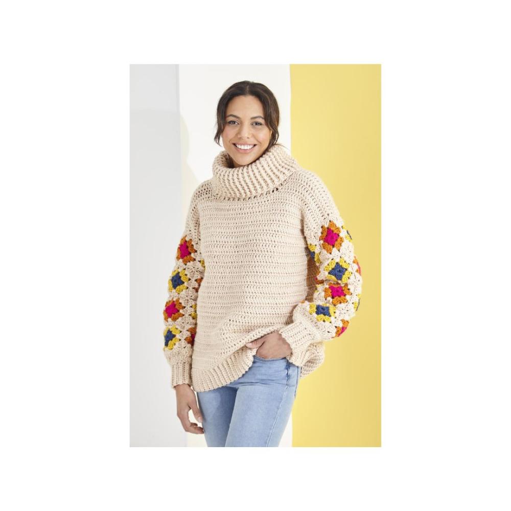 King Cole Crochet Jumper Pattern 6228