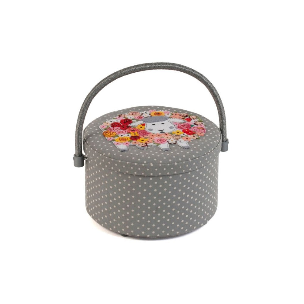 Knitty Sheep Round Craft Organiser