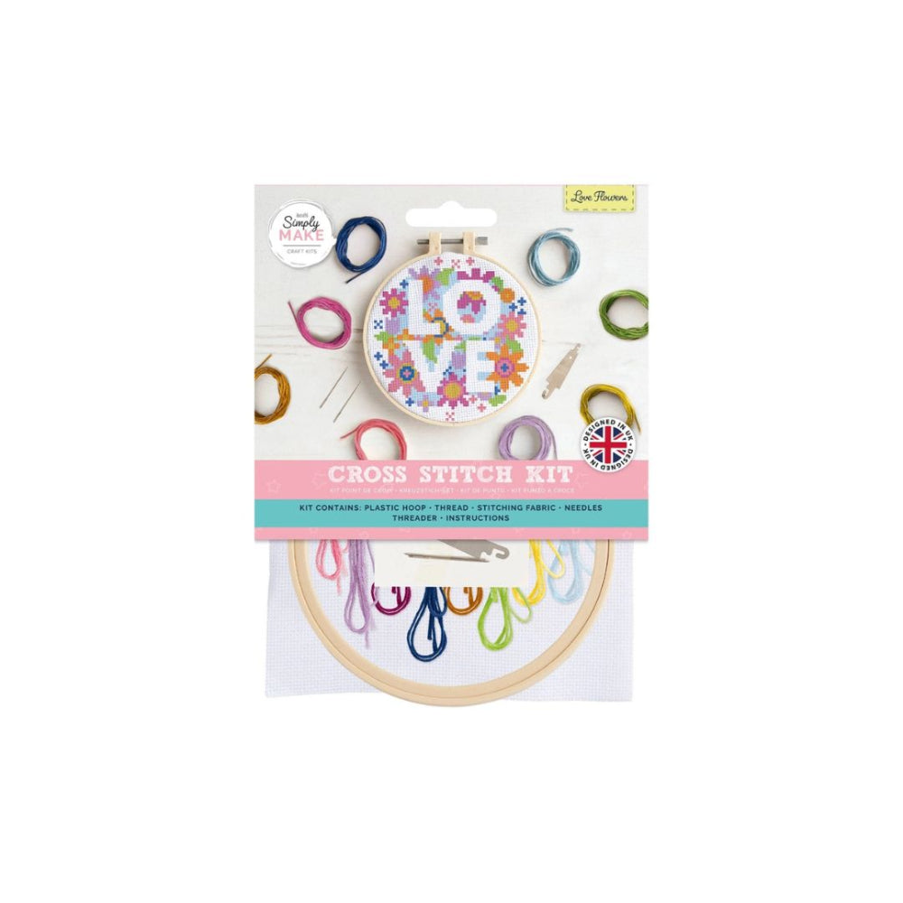 Love Flowers Cross Stitch Kit
