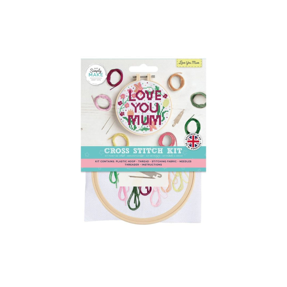 Love You Mum Cross Stitch Kit