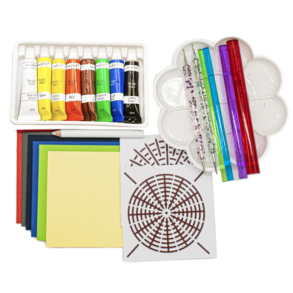 Intro to Mandala Painting Kit Contents