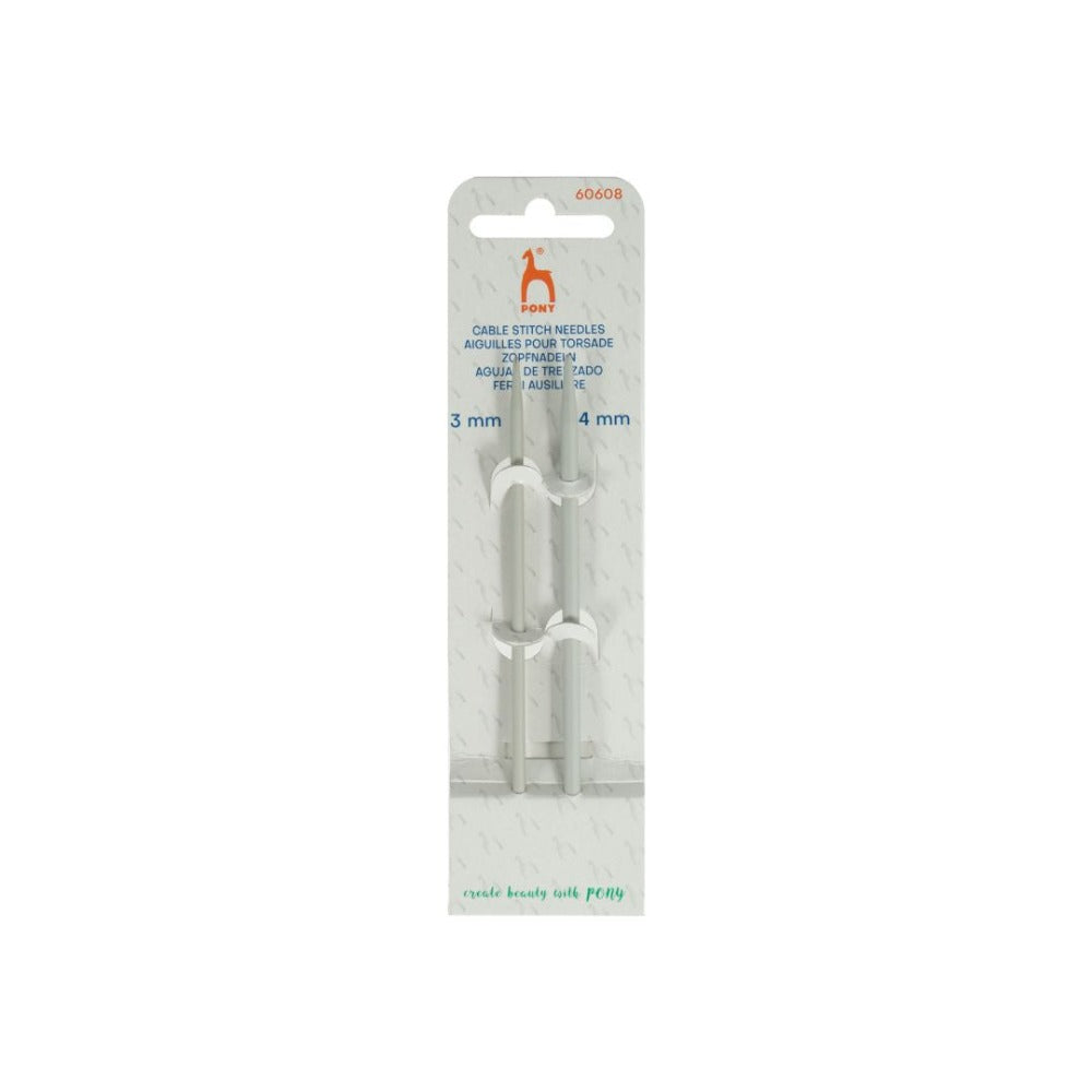 Pony Cable Needles Pack of 2 3 - 4 mm