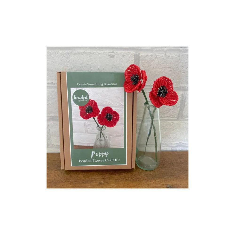 Poppy Beaded Flower Craft Kit