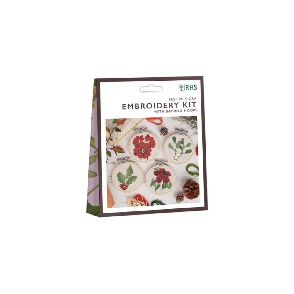 RHS Festive Flora Embroidery Kit
