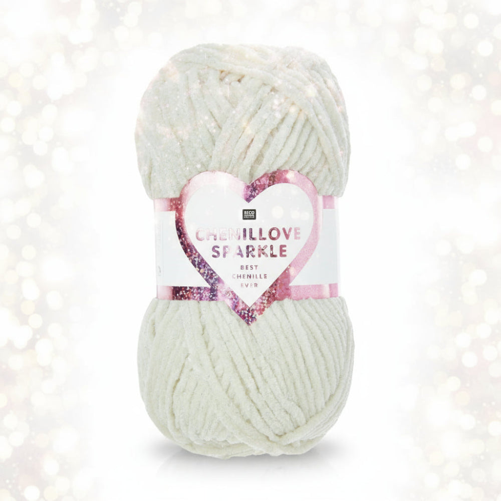 Rico Creative Chenillove Sparkle Yarn - Soft Sparkly Chenille