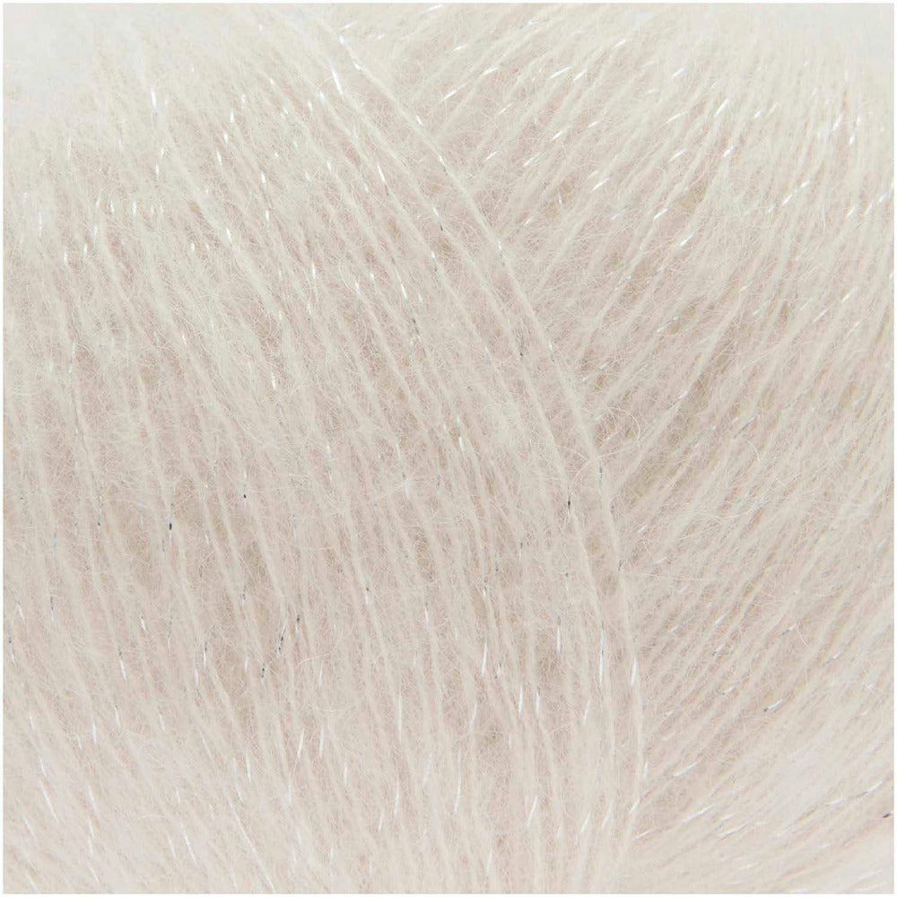 Rico Essentials Super Kid Mohair Glamorous Glitter Ecru