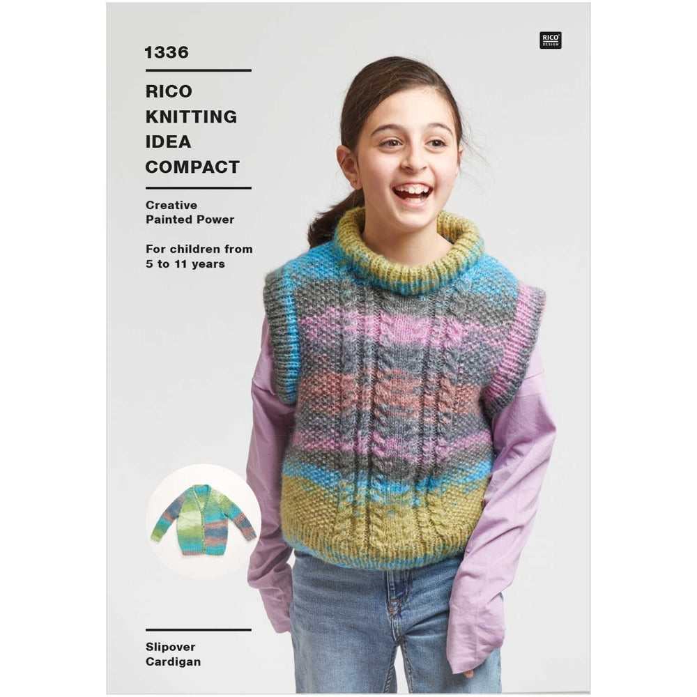 Rico Kids Aran Knitting Pattern 1336 Wool n Stuff