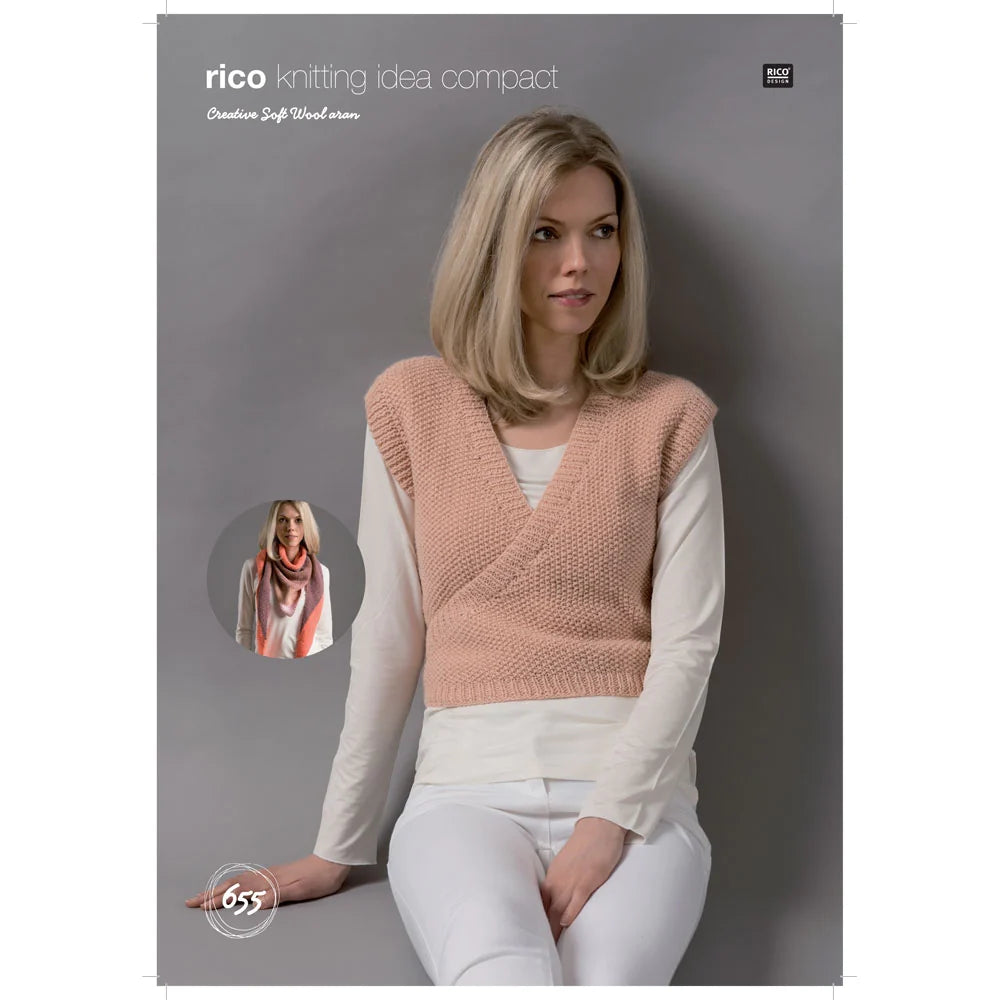 Rico Aran Knitting Pattern 655