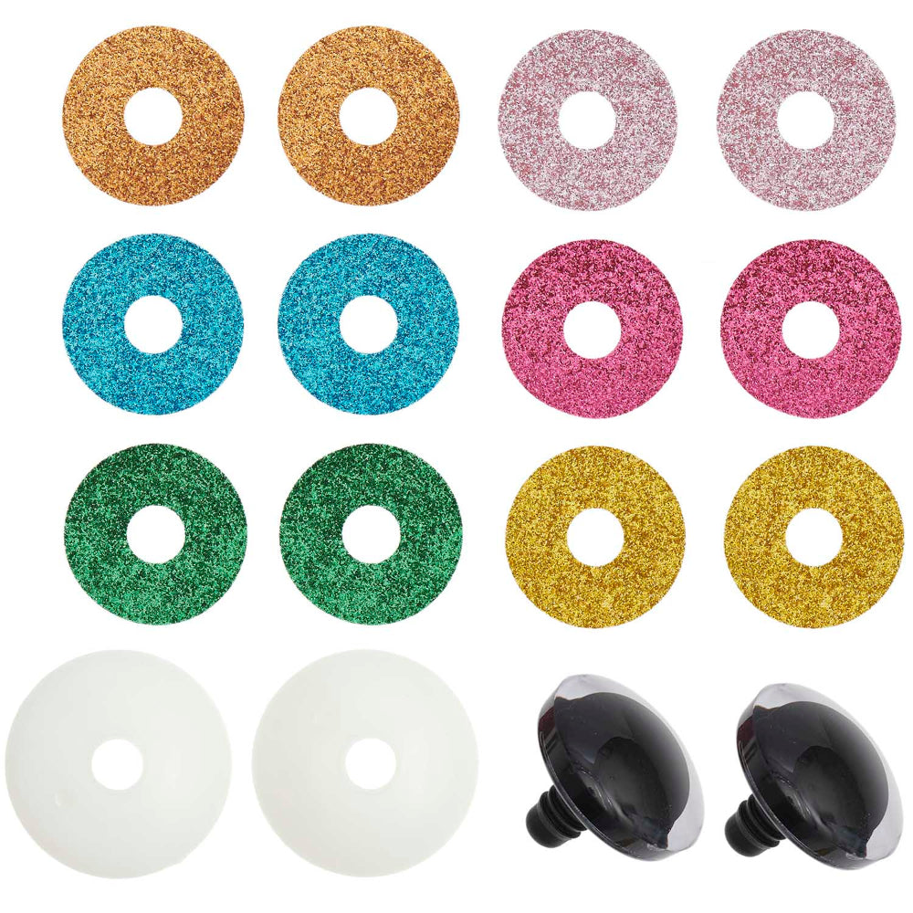 Rico Glitter Safety Eyes 40 mm